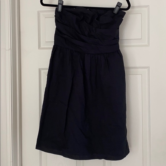 j crew black strapless dress J.Crew Black Natasha Strapless Lace Gown Size 0  The Photo Fashionista